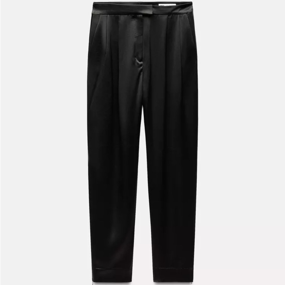 Zara SATIN EFFECT PANTS ZW COLLECTION - Brand New!